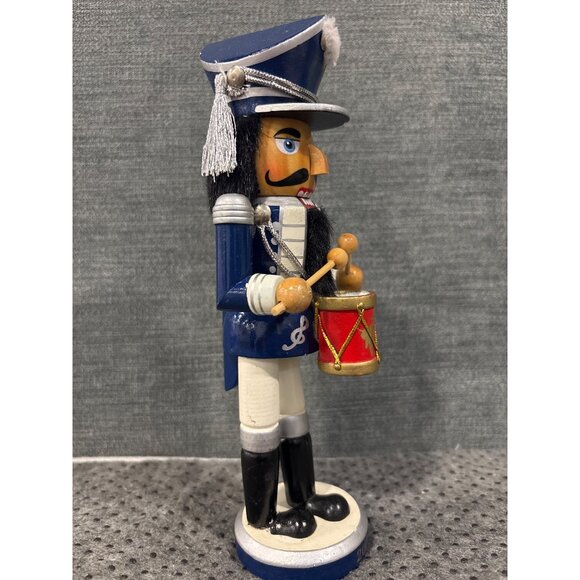 2008 Limited Edition Wooden Nutcracker Drummer Soldier Figurine With Red Drum - Picture 2 of 9